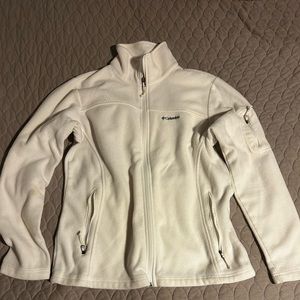 white columbia fleece zip up size large